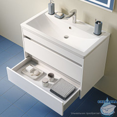 Тумба подвесная, 80 см, белый, Zodiac X, IDDIS, ZDX80W0i95 подходит умыв. 4078000i28