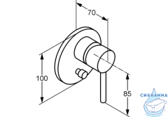 Душевая система Kludi Bozz 200 1 режим 386300576  (хром)
