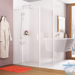 Душевое ограждение Wasserkraft Neime 120x90 19P07 профиль белый, стекло прозрачный (без поддона)