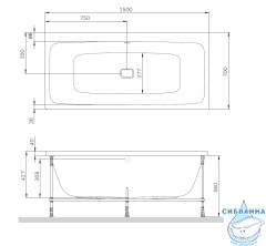 Ванна акриловая AM.PM Func 150х70 W84A-150-070W-A