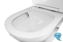 Унитаз напольный со смывом торнадо Azario Terni с бачком и сиденьем Soft Close (микролифт) AZ-8618T