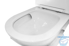Унитаз напольный со смывом торнадо Azario Terni с бачком и сиденьем Soft Close (микролифт) AZ-8618T