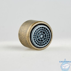 Аэратор для смесителя, силикон, M22, корпусный, внутренняя резьба, состаренная медь, IDDIS, 996S22S2SMAC