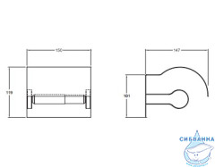 Держатель для бумаги Jacob Delafon Singulier 15207D-CP
