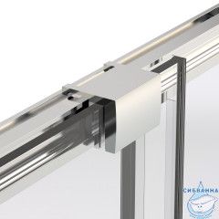 Дверь в нишу Vincea Stella 160 профиль хром, стекло прозрачное VDS-1ST160CL