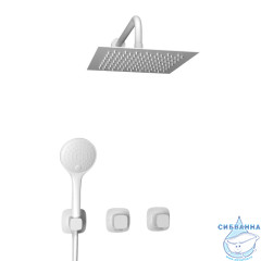 Душевая система Wasserkraft 250 1 режим A9551.266.146.254.328.156.155 (белый матовый)