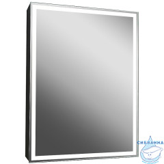 Шкаф-зеркало Calypso Mirror Box black Led 60 МВК053