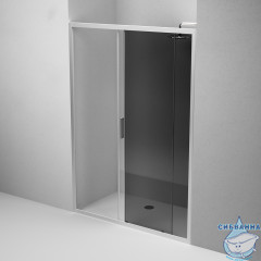 Дверь в нишу AM.PM Gem W90G-150-1-195MG 150 см профиль хром, стекло тонированное