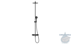 Душевая система Jacob Delafon Atom 250 1 режимE26237-BL (черный матовый)