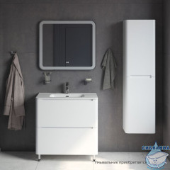 Тумба напольная, белая, 80 см, Edifice, IDDIS, EDI80WFi95. Подходит ум. 0108000i28