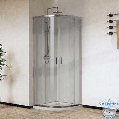 Душевое ограждение Vincea Сити 90x90 профиль хром, стекло прозрачное VSQ-5CT900CL