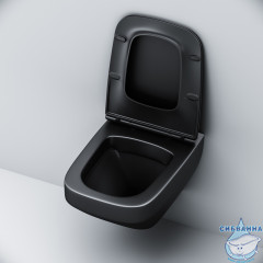 Унитаз подвесной безободковый AM.PM Inspire C50A1700MBSC с сиденьем Soft Close (микролифт)