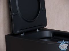 Унитаз подвесной безободковый Ceramicanova Balearica Rimless CN6000MB с сиденьем быстросъемным Soft Close (микролифт)