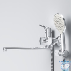 Смеситель для ванны Am.Pm Like F8095000 с душевым гарнитуром (хром)