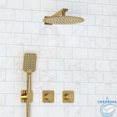 Душевая система Wasserkraft 250 1 режим A8251.306.180.259.285.194.201 (золото матовое)