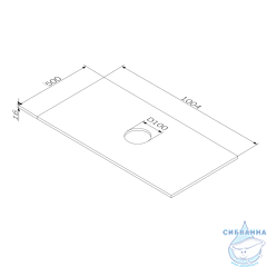 Столешница AM.PM Func 100 M8FST1001WG