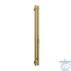 Полотенцесушитель электрический Indigo Style (с таймером) 10х120 брашированное золото (с возможностью скрытого подключения, подключение R/L)