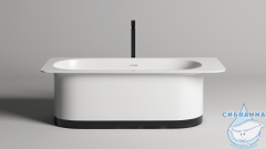  Ванна из искусственного камня Salini Нинфея 180x82 (материал S-Stone, белый матовый)