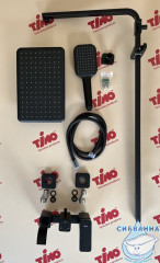 Душевая система Timo Selene SX-1013/03 260 1 режим (черный матовый)