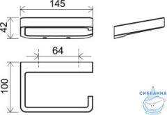 Держатель для туалетной бумаги Ravak 10° X07P565