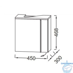 Тумба Jacob Delafon Nouvelle Vague 45 белый с раковиной