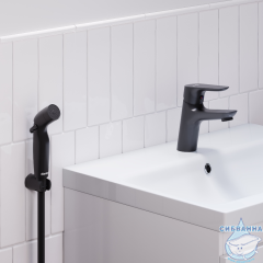 Смеситель с гигиеническим душем Damixa Jupiter 770300300 (черный матовый)