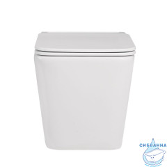 Унитаз подвесной импульсный Abber Rechteck AC1202P с сиденьем Soft Close (микролифт) (белый)