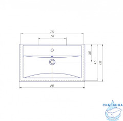 Мебельная раковина Aqwella Фостер 80 см