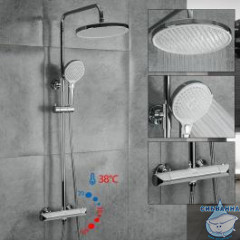 Душевая система Gappo G2403-48 260 1 режим (хром/белый)