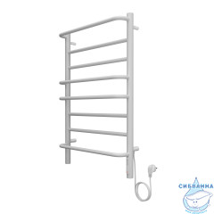 Полотенцесушитель электрический Санприз Евромикс П8 50Х80 (белый матовый) (подключение универсальное)