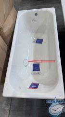 Чугунная ванна Универсал Ностальжи 150х70 №317 без ножек (с дефектом)