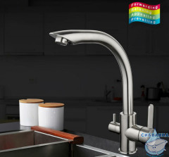 Смеситель для кухни Gappo G4399 (нержавеющая сталь)