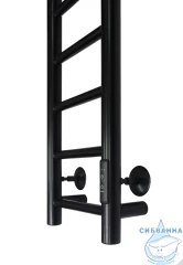 Полотенцесушитель электрический Санприз Аврора П10 20х100  (черный матовый) (подключение универсальное)