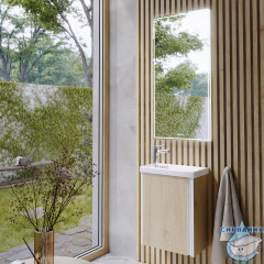 Тумба Aqwella Urban 45 дуб давос с раковиной Фостер 45