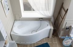 Акриловая ванна Aquanet Palma 170x100 L с каркасом