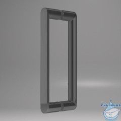 Душевое ограждение Vincea Дайс 160x100 профиль вороненая сталь, стекло прозрачное VSR-4D1016CLGM