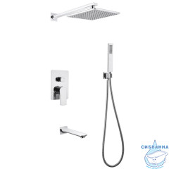 Душевая система Abber Weiss Insel 250 1 режим AF8017 (хром)