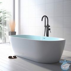 Смеситель для ванны напольный Aquatek Европа AQ1345MB (черный матовый)