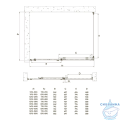 Душевое ограждение Veconi Rovigo 120x80 профиль хром, стекло прозрачное RV071-12080PR-01-19C4 (без поддона)
