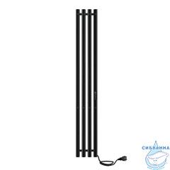 Полотенцесушитель электрический Indigo Style (с таймером) 18х120 черный муар (с возможностью скрытого подключения, подключение R/L)