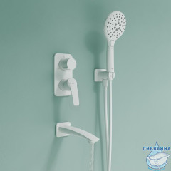 Душевая система Iddis Ray 230 1 режим RAYWT03i68 (белый матовый)