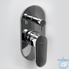Встраиваемый смеситель для ванны WasserKRAFT Donau 5341 (хром)