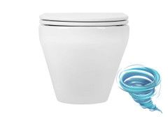 Унитаз подвесной безободковый Aquatek Лея AQ1199T-00 с сиденьем Soft Close (микролифт)