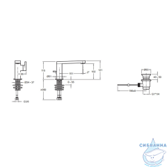 Смеситель для раковины Jacob Delafon Composed E73167-CP (с донным клапаном)