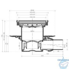 Дренажный трап для душа Pestan Confluo Standard 13000152