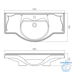 Мебельная раковина Roca America 105