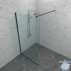 Walk-in Тритон Плано 100 профиль черный, стекло прозрачное Щ0000072404
