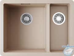 Кухонная мойка Omoikiri Kata 55-2-U-SA 4993421 бежевый