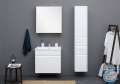 Пенал подвесной Aquanet Палермо 35 белый глянец 203943