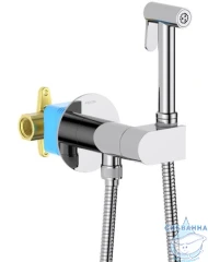 Смеситель с гигиеническим душем Aquatek Оберон AQ1024CR (хром)